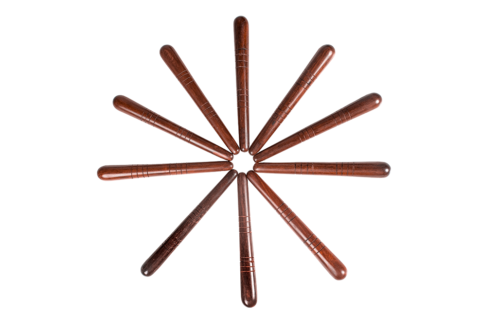 CCcollections Wooden Massage Sticks | Thumb-Saver Acupressure Tool for Deep Tissue Foot & Body Massage