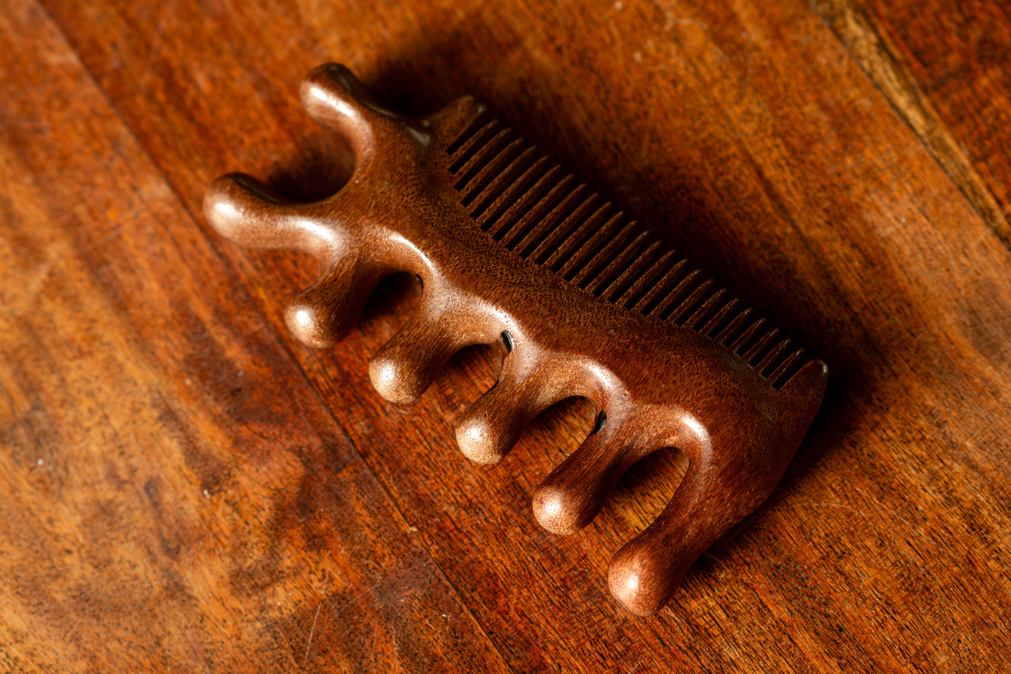 Wooden sculp Head neck shoulder Comb massage tool