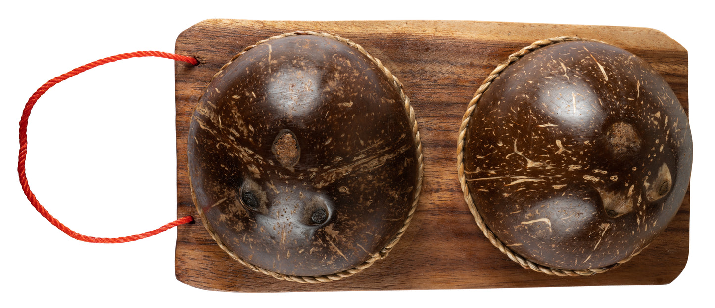 CCcollections Coconut Shell Wood Foot Massager | Plantar Fasciitis & Reflexology Tool for Home Spa