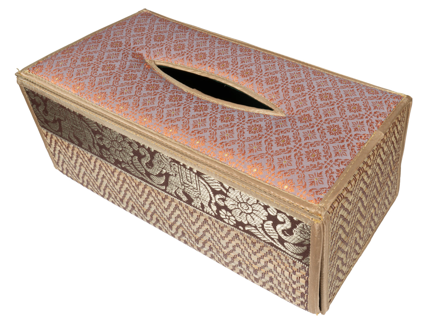 Handmade Reed Tissue Box Cover Case - Eco-Friendly | CCcollections