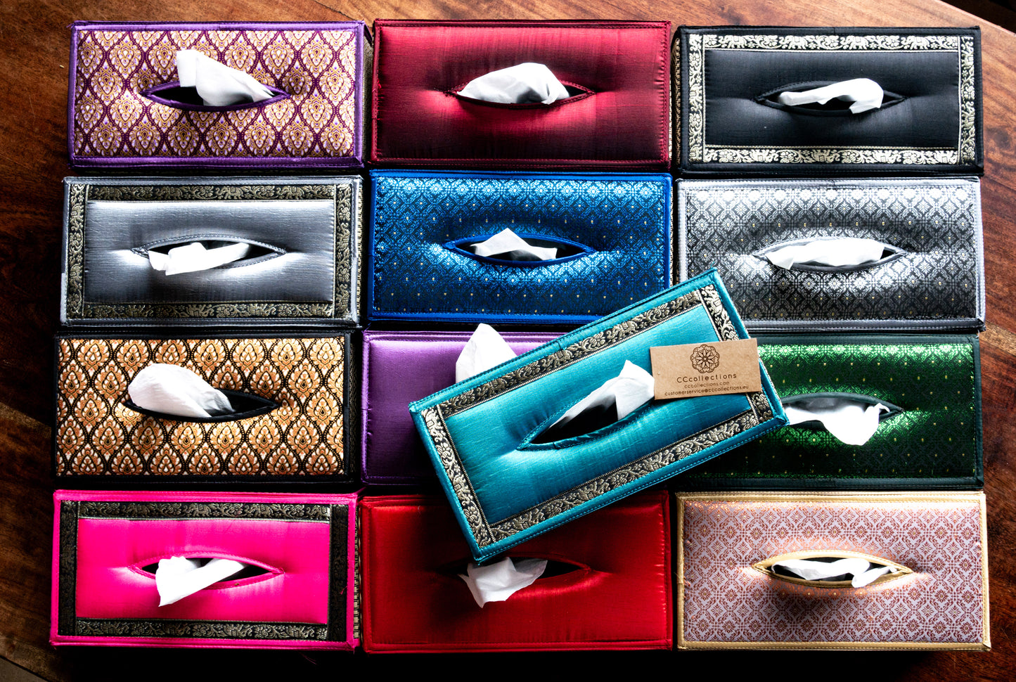 Handmade Reed Tissue Box Cover Case