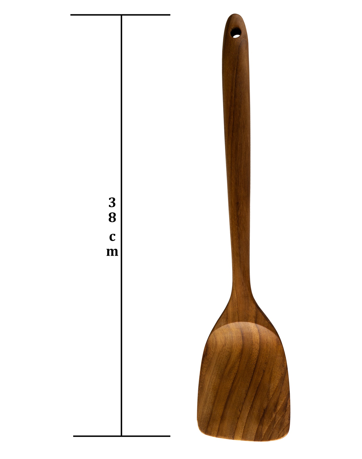 Single Teak Wood Spoon Long Handle Spatula A Kitchen Utensil
