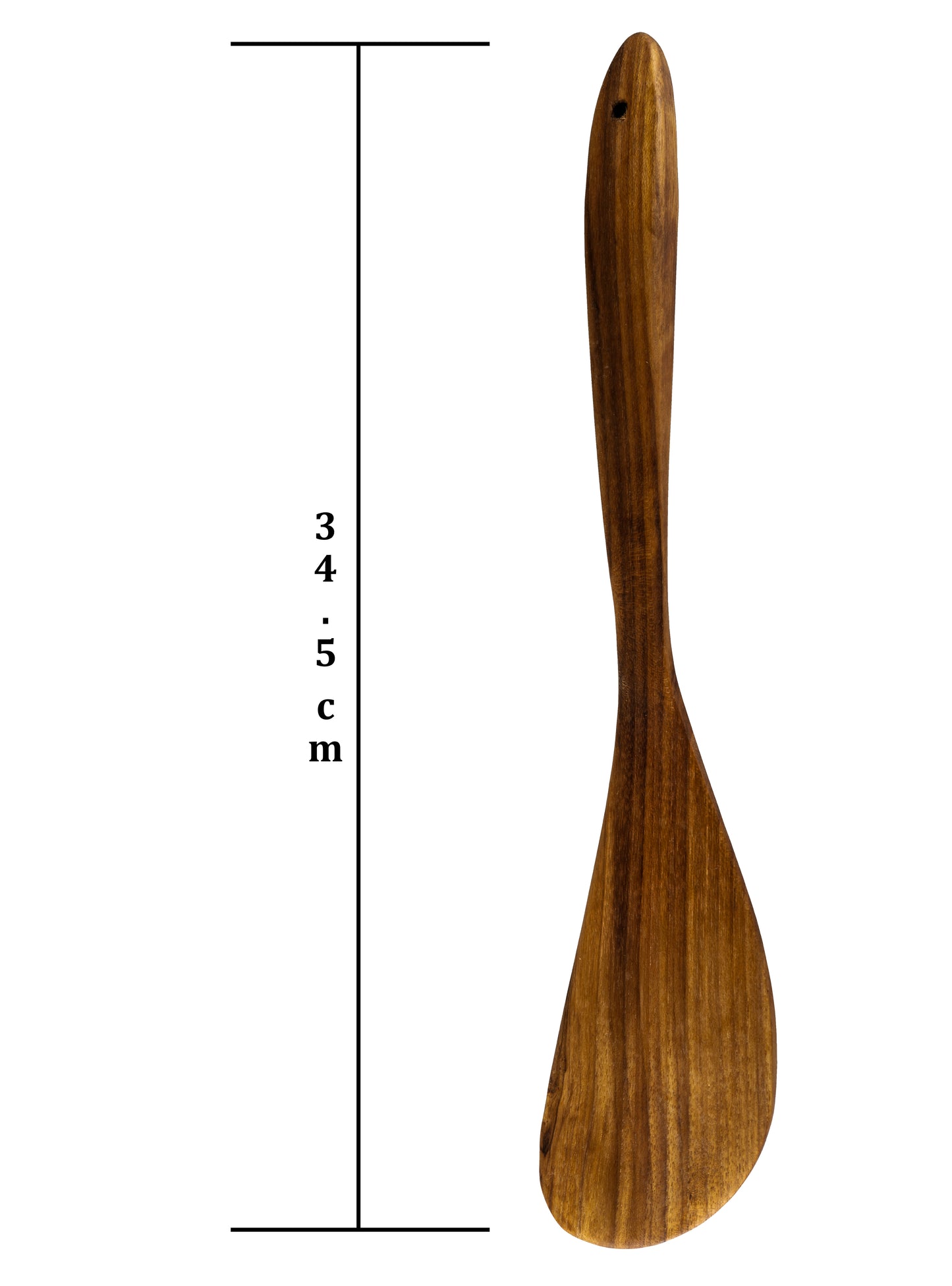 Single Teak Wood Spoon Long Handle Spatula C Kitchen Utensil