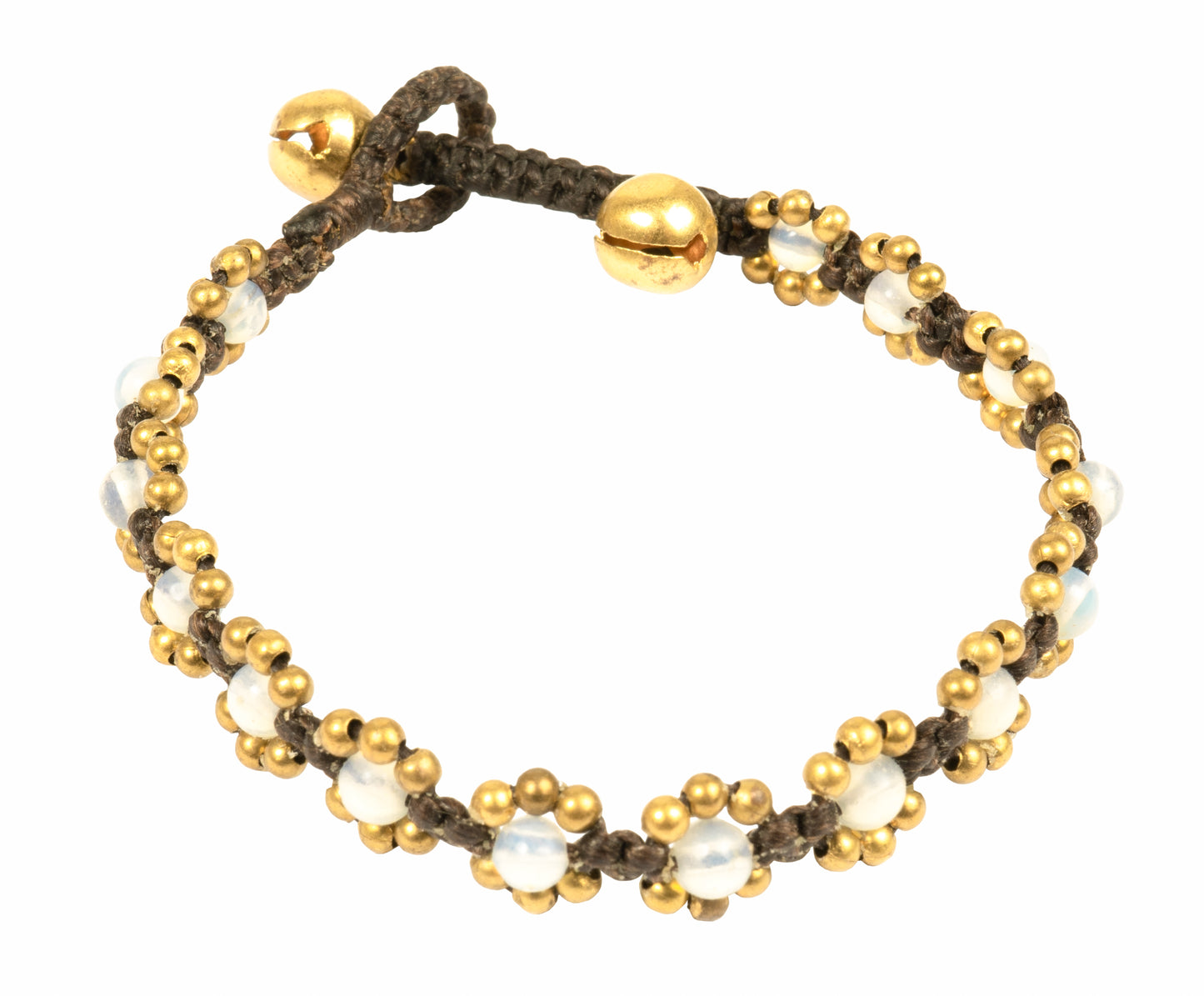 CCcollections Bohemian Bead Bracelet with Bell Fastening Multiple Variations Including Real Pearls - CCCollections