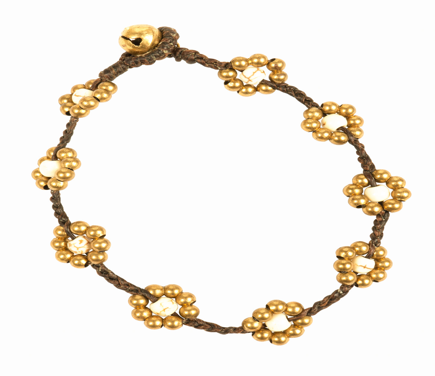 CCcollections Bohemian Bead Bracelet with Bell Fastening Multiple Variations Including Real Pearls - CCCollections