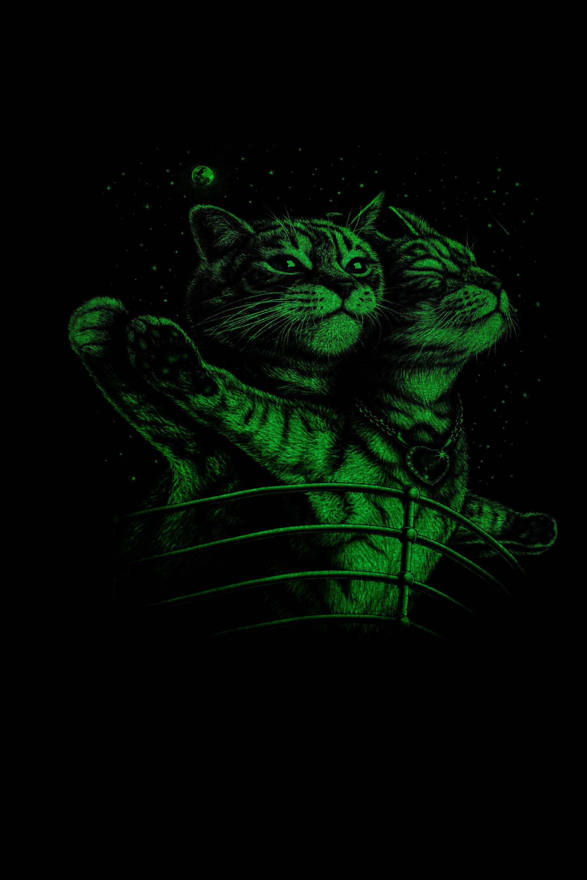 T-shirt 3D GLOW IN DARK HIGH QUALITY animal Printed unisex Tees - CCCollections