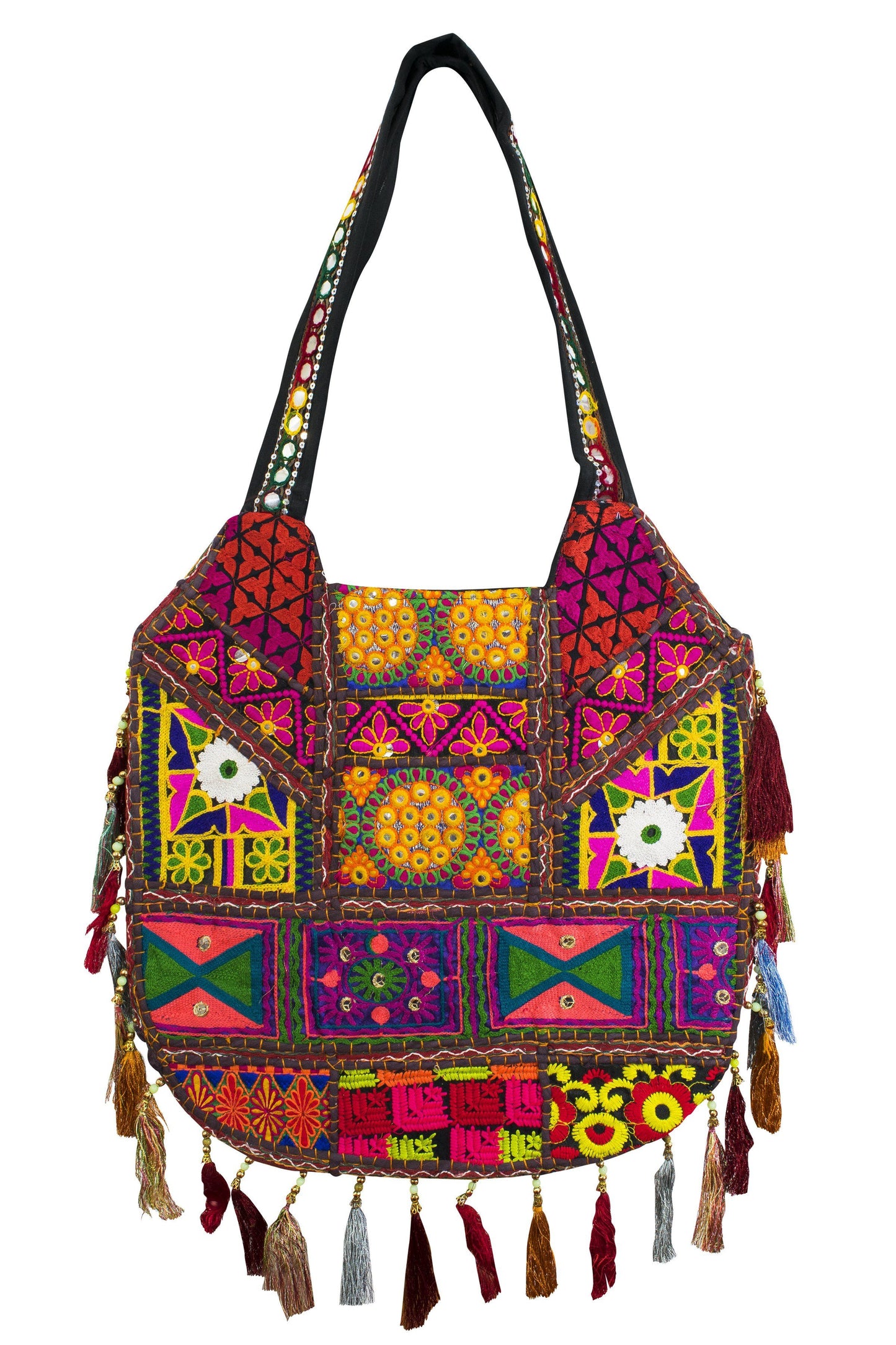 Ethnic Indian style Embroidered Bag Shoulder Strap - CCCollections