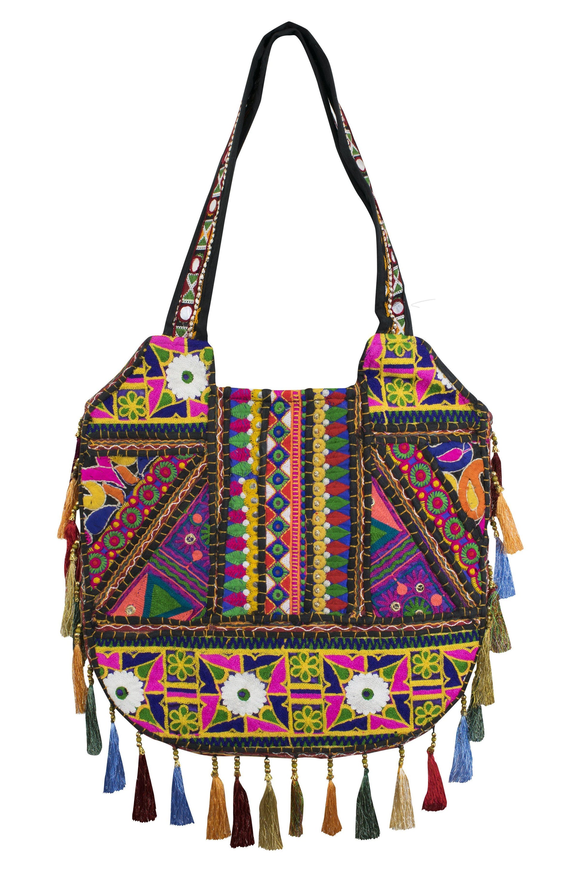 Ethnic Indian style Embroidered Bag Shoulder Strap - CCCollections