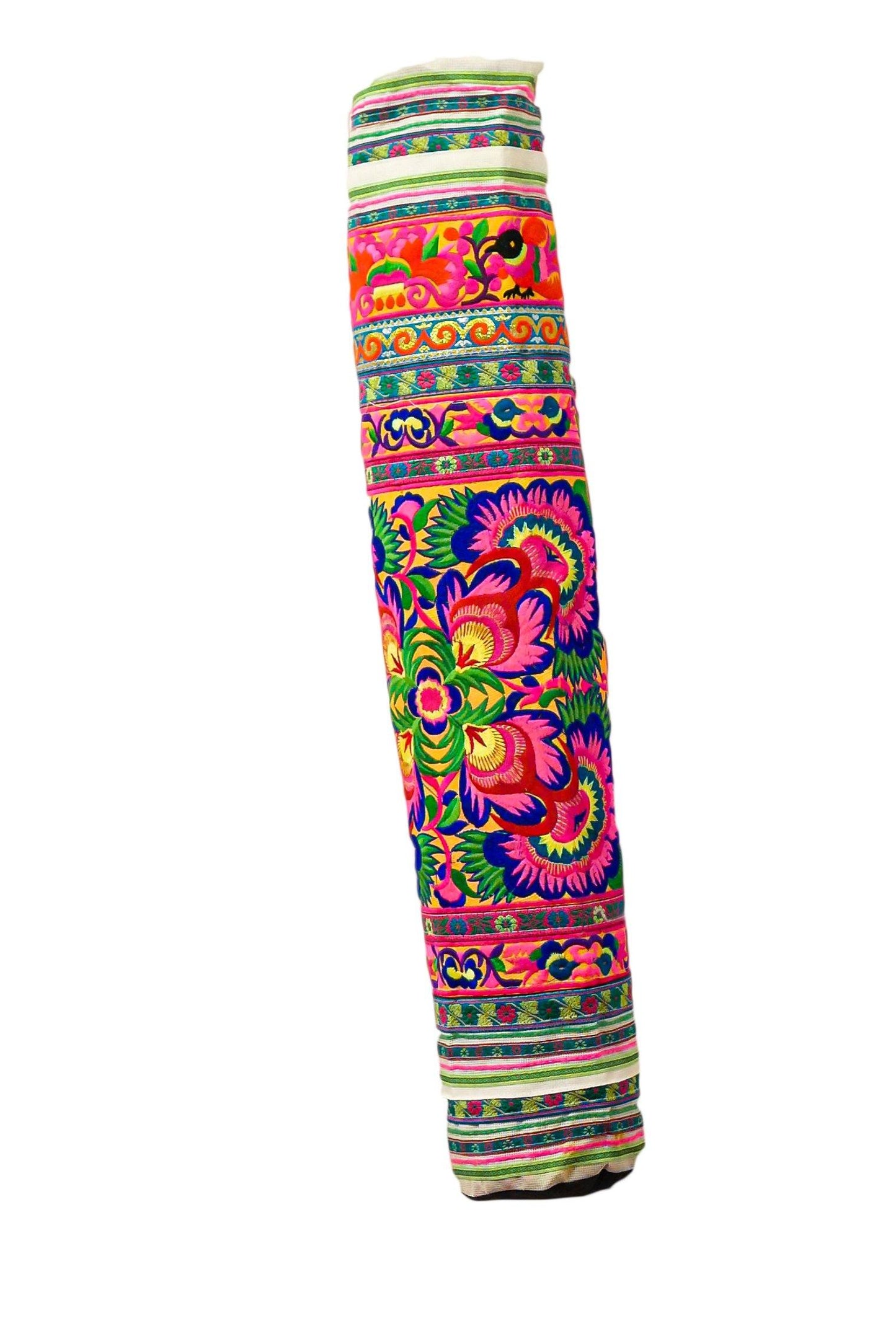 Bohemian Yoga Mat Bag Carrier Embroidered Hill tribe ethnic D - CCCollections