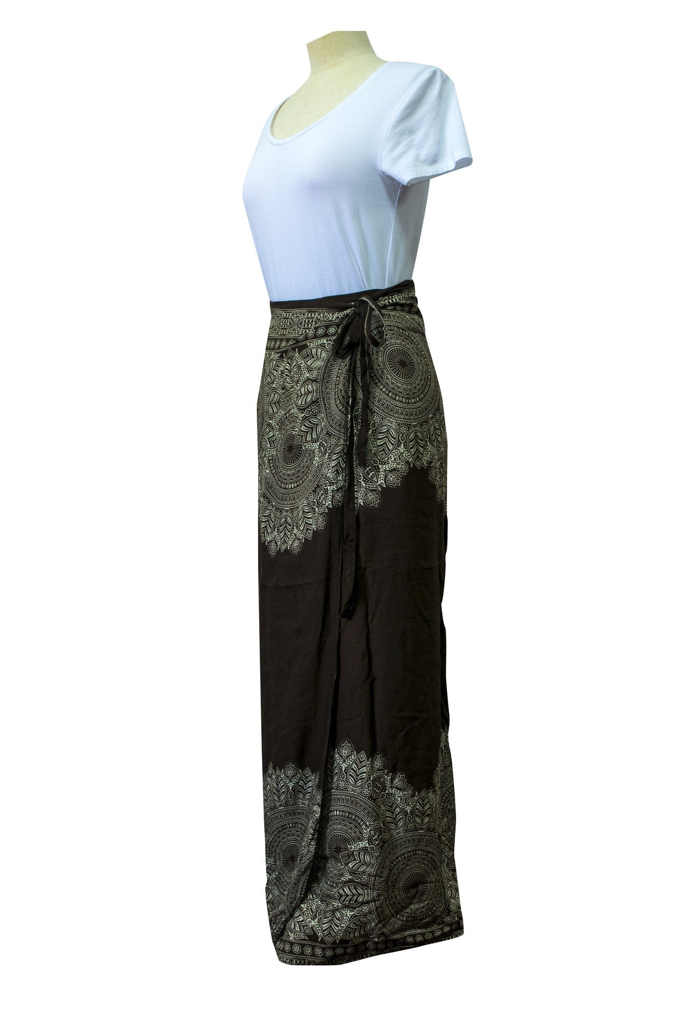 Wrap Sarong Skirt Mandala Flower print - CCCollections