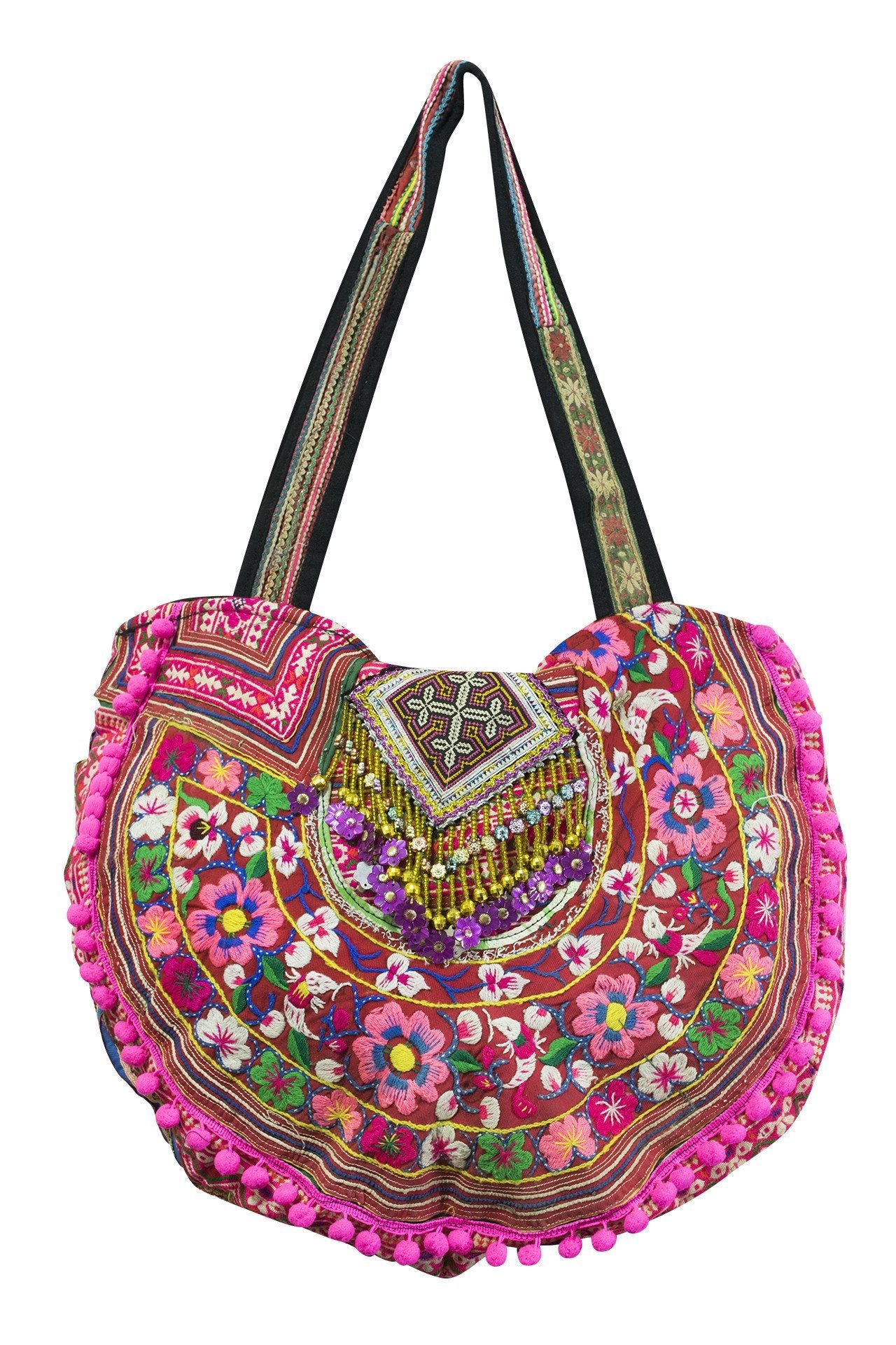 Hill tribe Vintage Collar handmade handbag (SA) - CCCollections