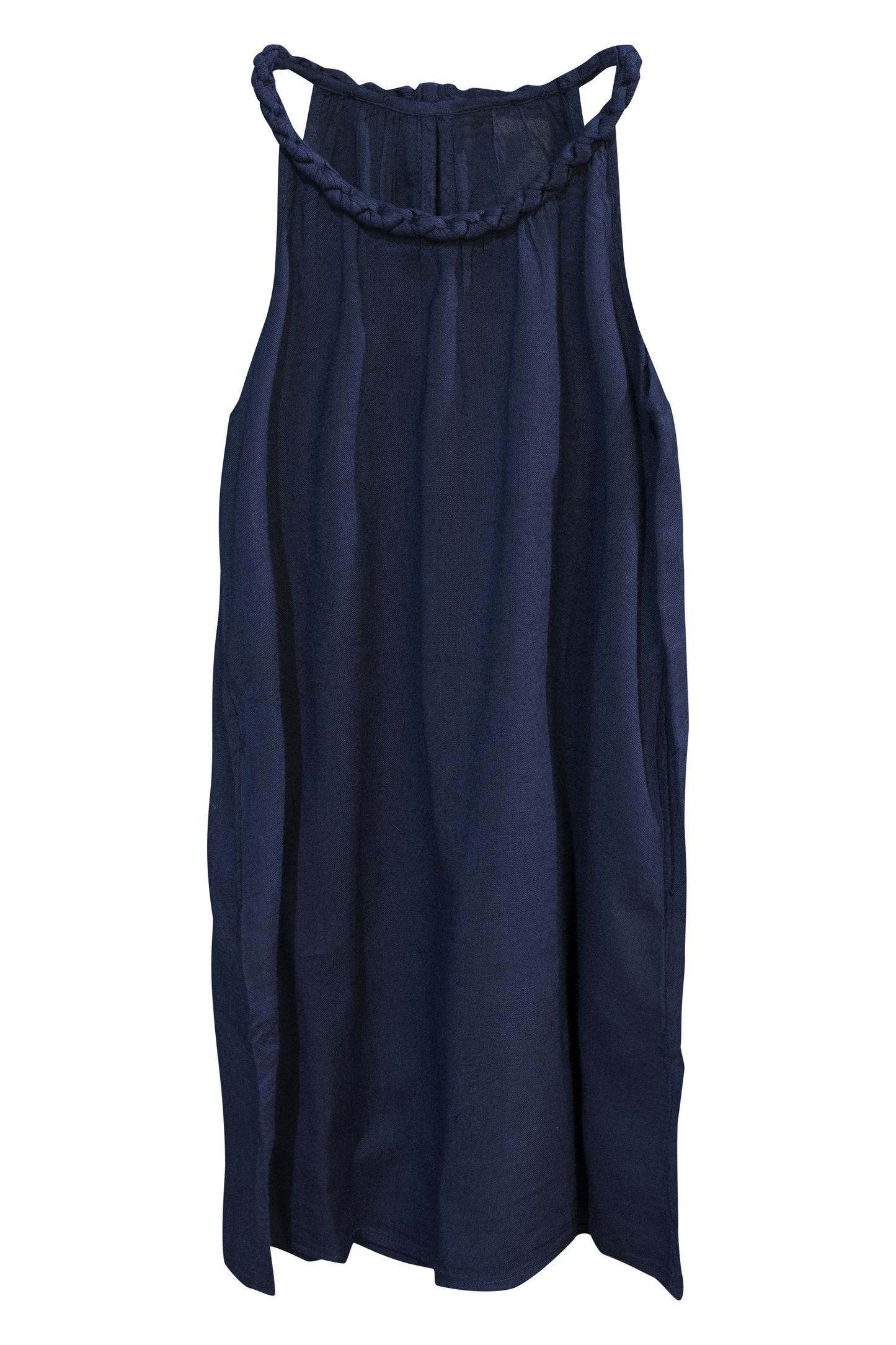 Kids Girl Strap Plait knee Dress Boat Neck 2 Years - CCCollections
