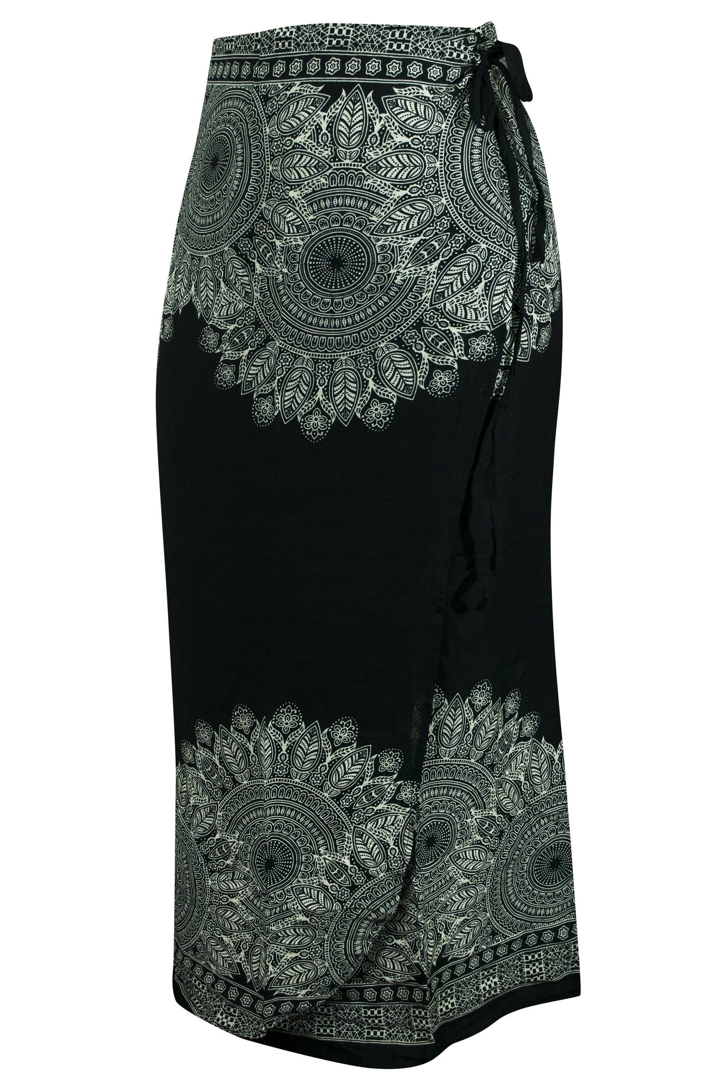 Wrap Sarong Skirt Mandala Flower print - CCCollections