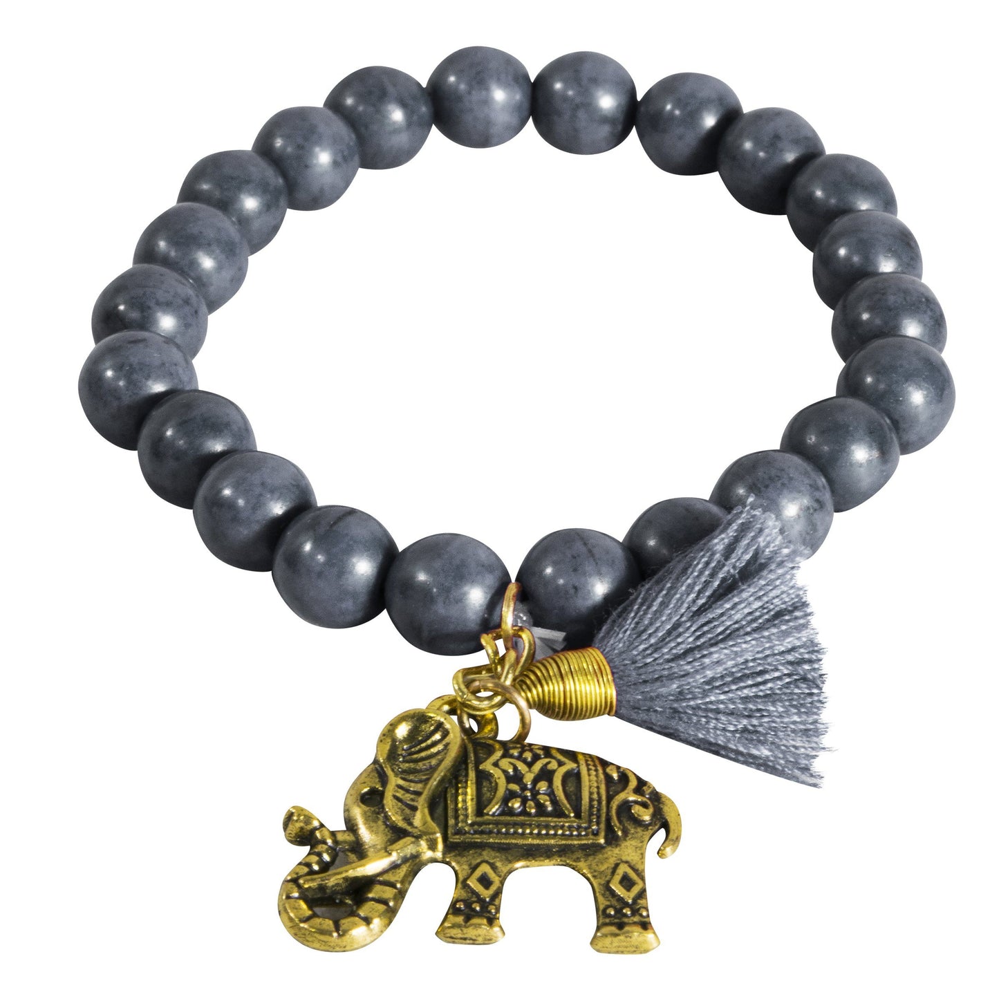 Bracelet Single Beaded Pom Elephant Jewellery - CCCollections