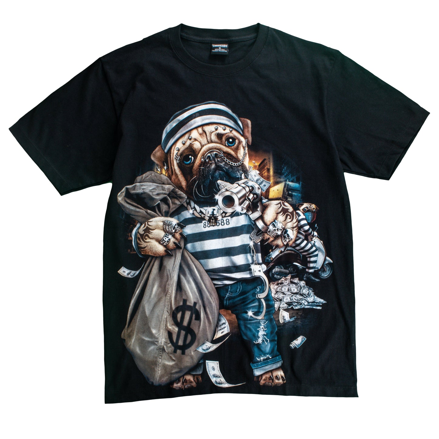 T-shirt 3D GLOW IN DARK HIGH QUALITY animal Printed unisex Tees - CCCollections