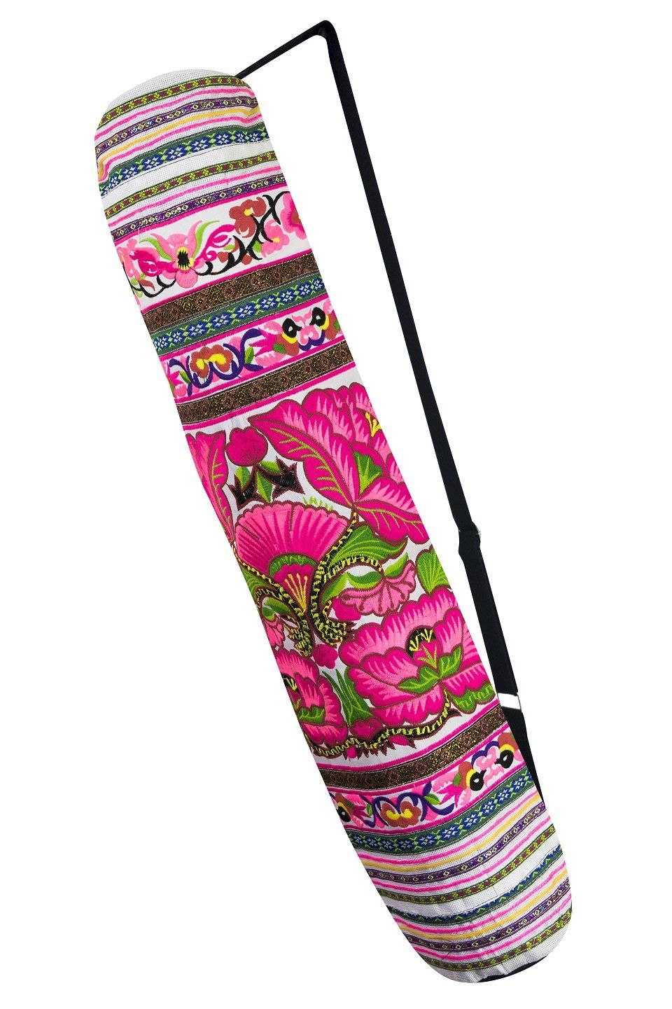 Bohemian Yoga Mat Bag Carrier Embroidered Hill tribe ethnic J - CCCollections