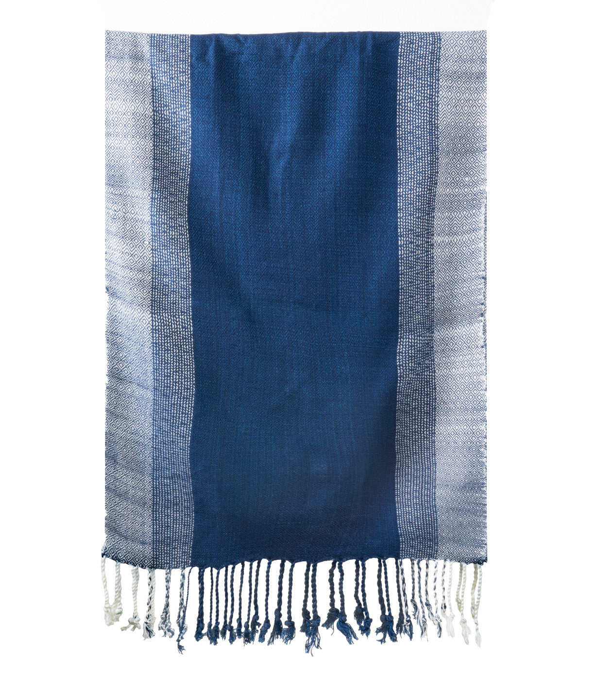 Natural Dyed Indigo Handwoven Cotton Scarf - CCCollections