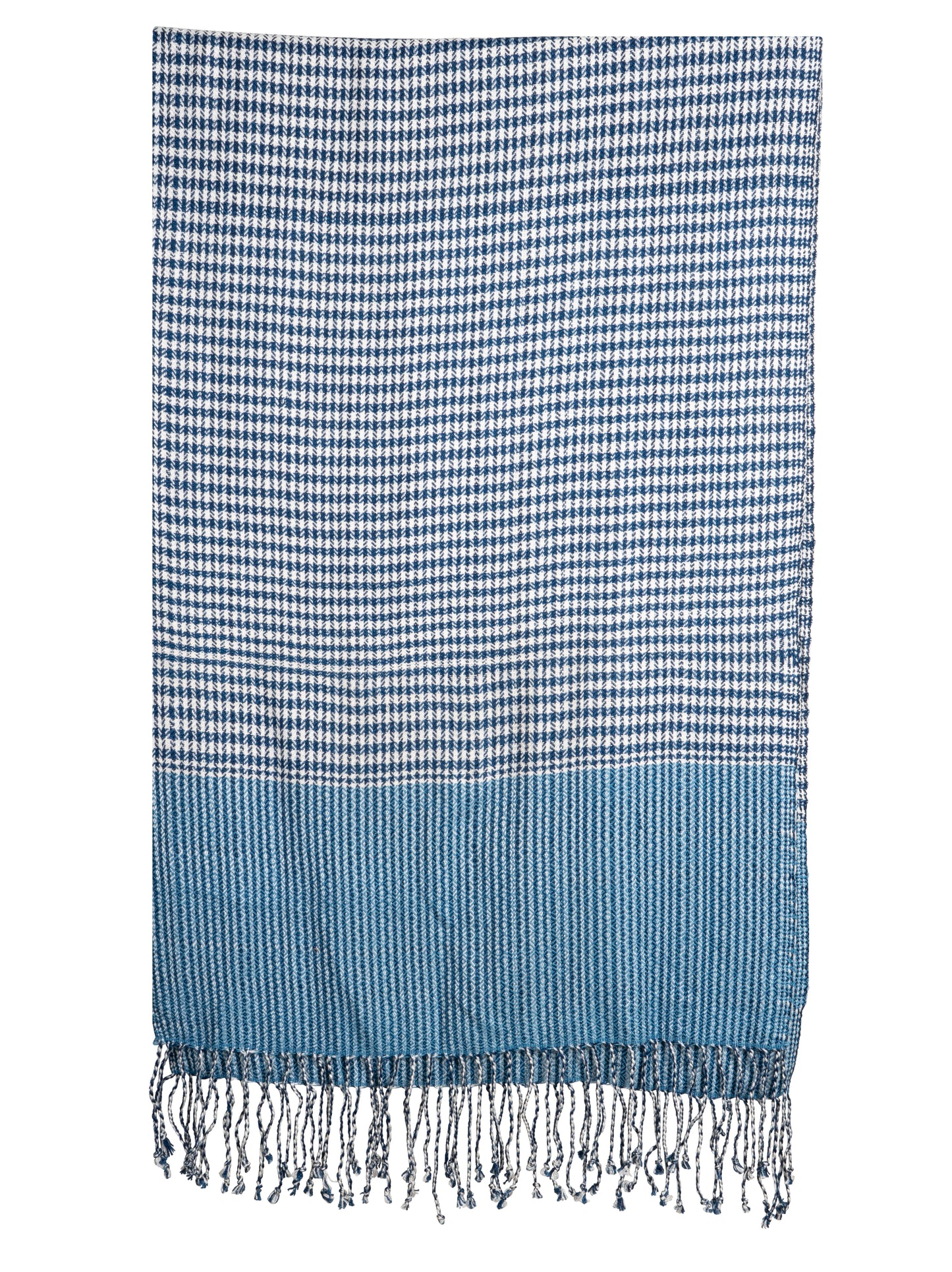 Natural Dyed Indigo Handwoven Cotton Scarf - CCCollections