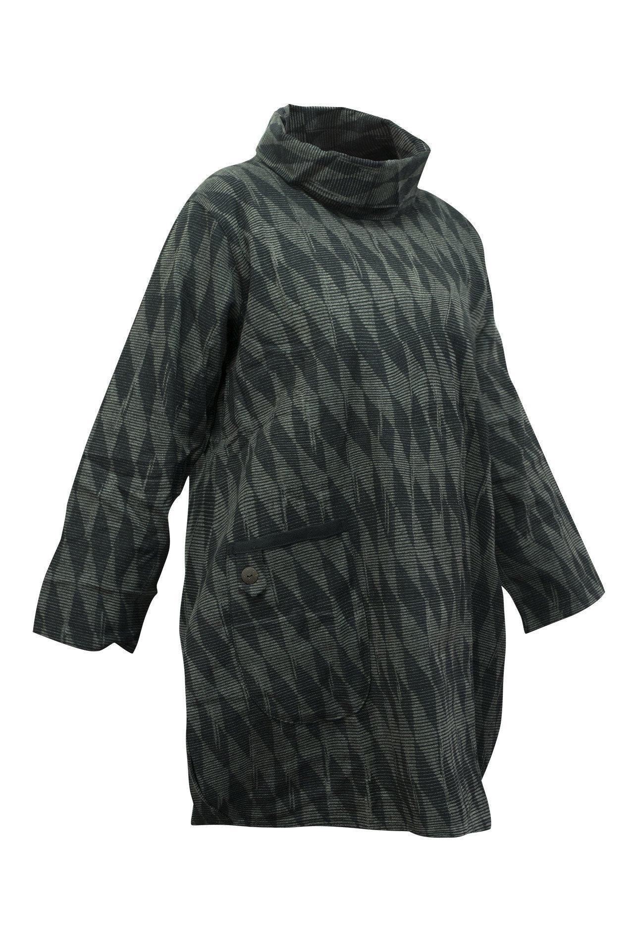 Jumper black printed pullover cotton - CCCollections