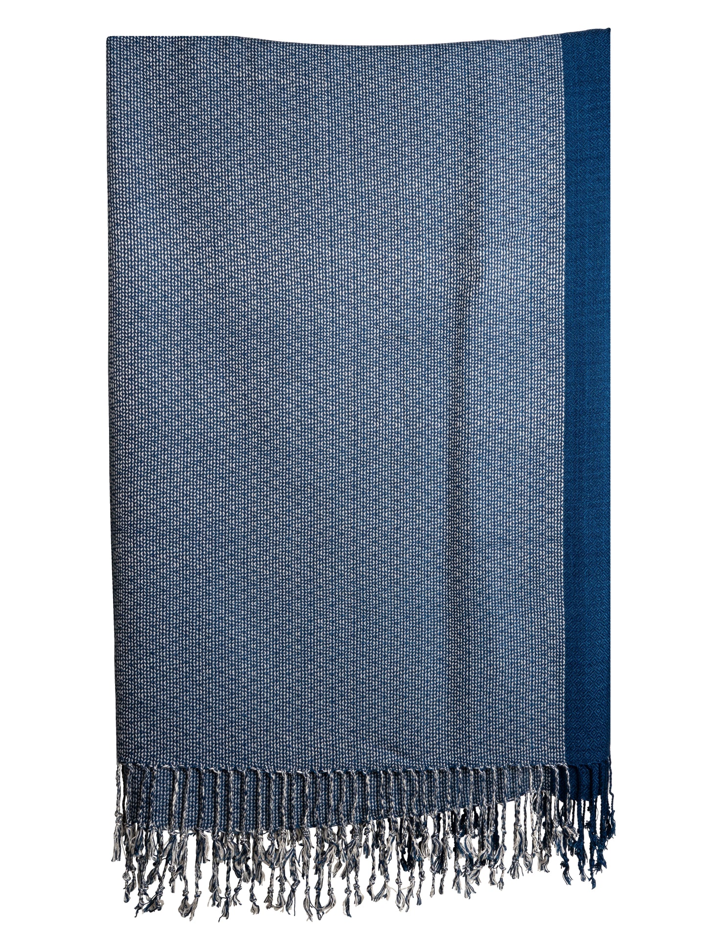 Natural Dyed Indigo Handwoven Cotton Scarf - CCCollections