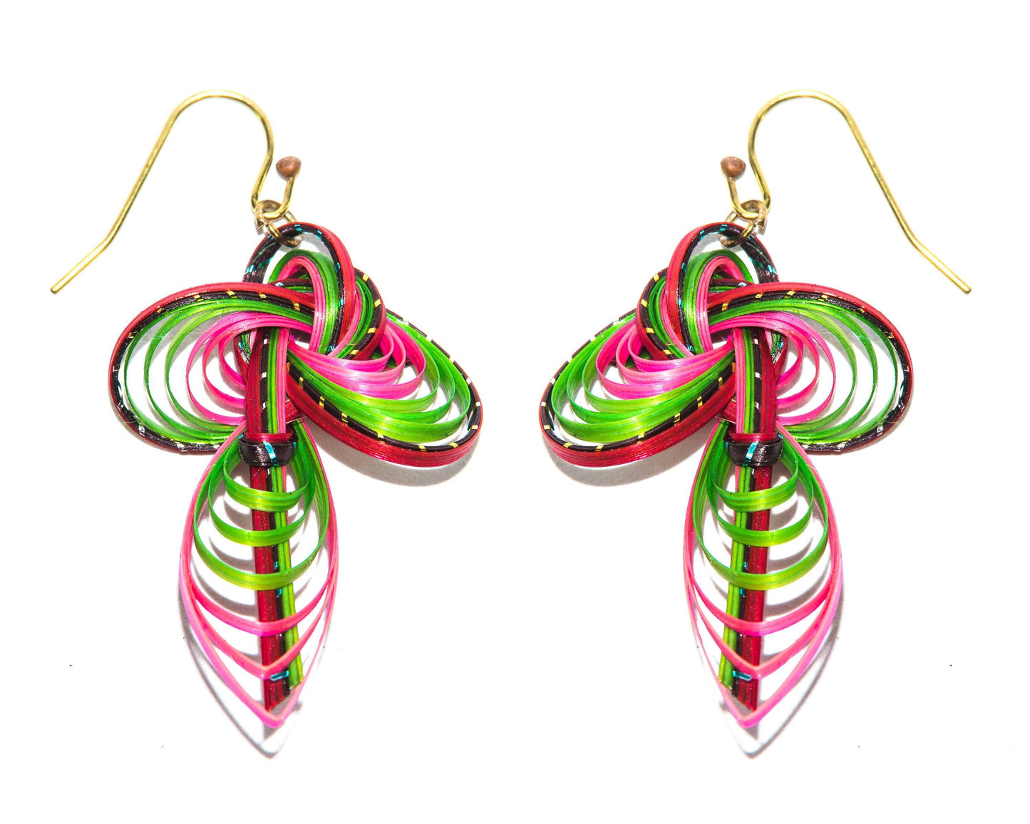Handmade Bamboo Earring Bass Fashion 10 design each design in 3 colour - CCCollections