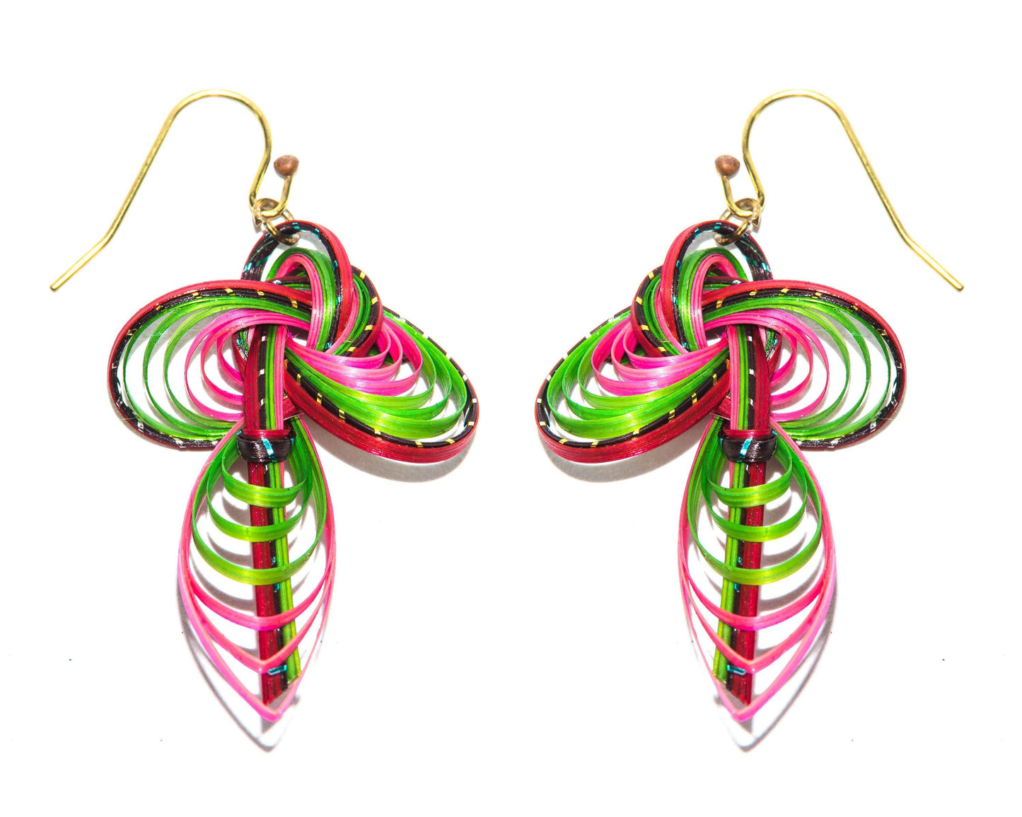 Handmade Bamboo Earring Bass Fashion 10 design each design in 3 colour - CCCollections