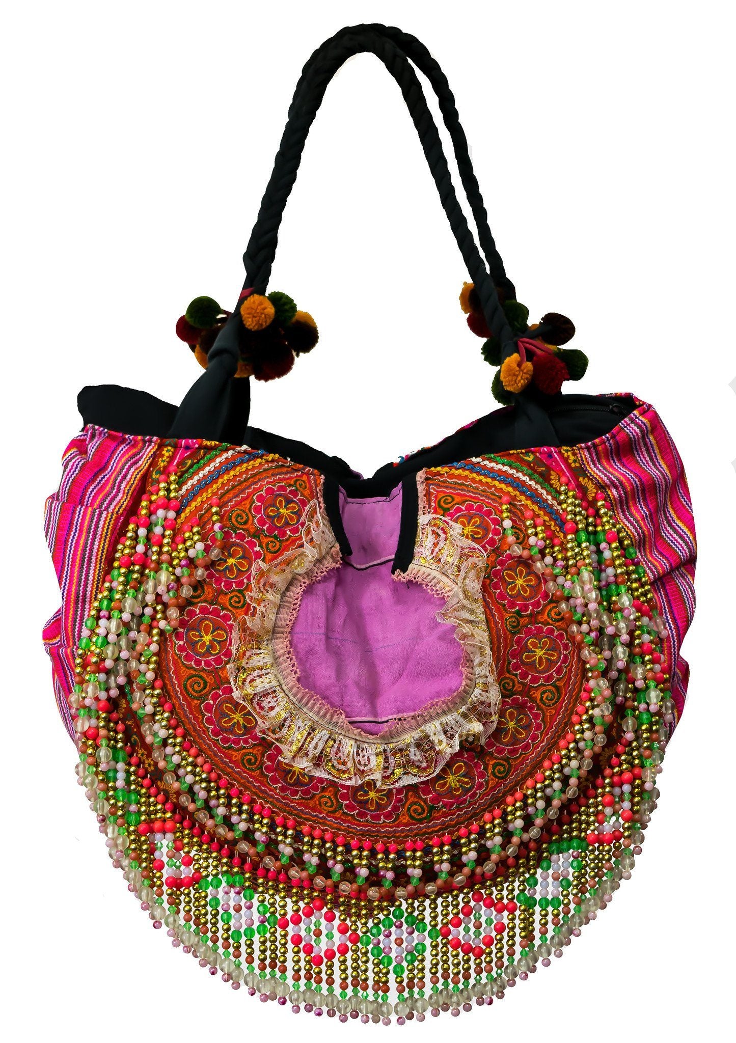 Hill tribe Vintage Collar handmade handbag (SA) - CCCollections