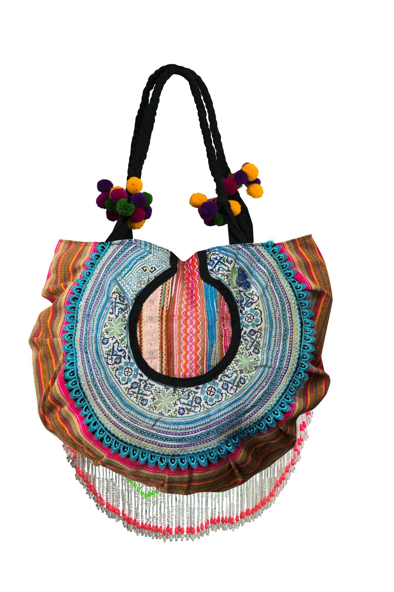 Hill tribe Vintage Collar handmade handbag (SA) - CCCollections