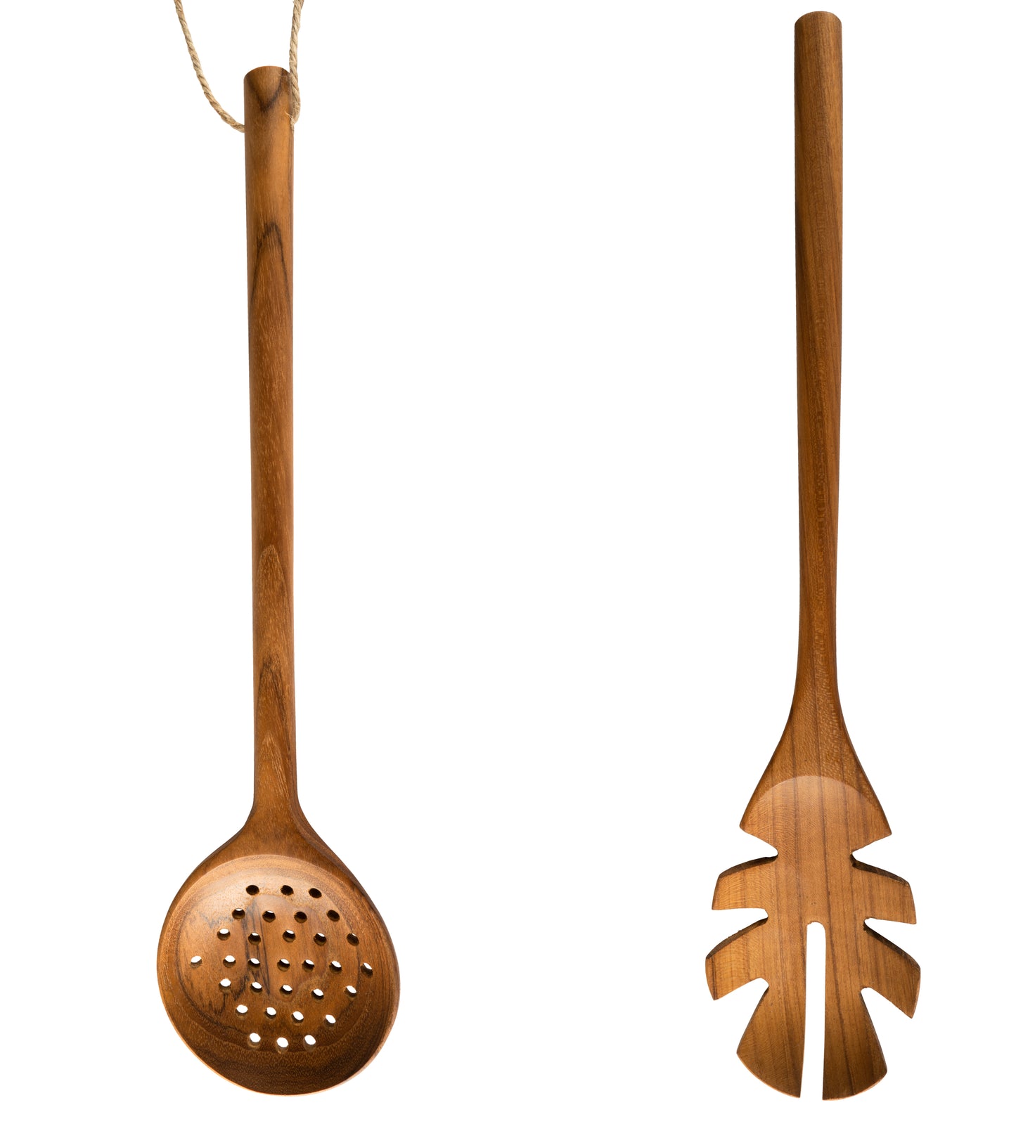 CCcollections Natural Kitchenware Teak Wood Kitchen Utensil Sets - CCCollections