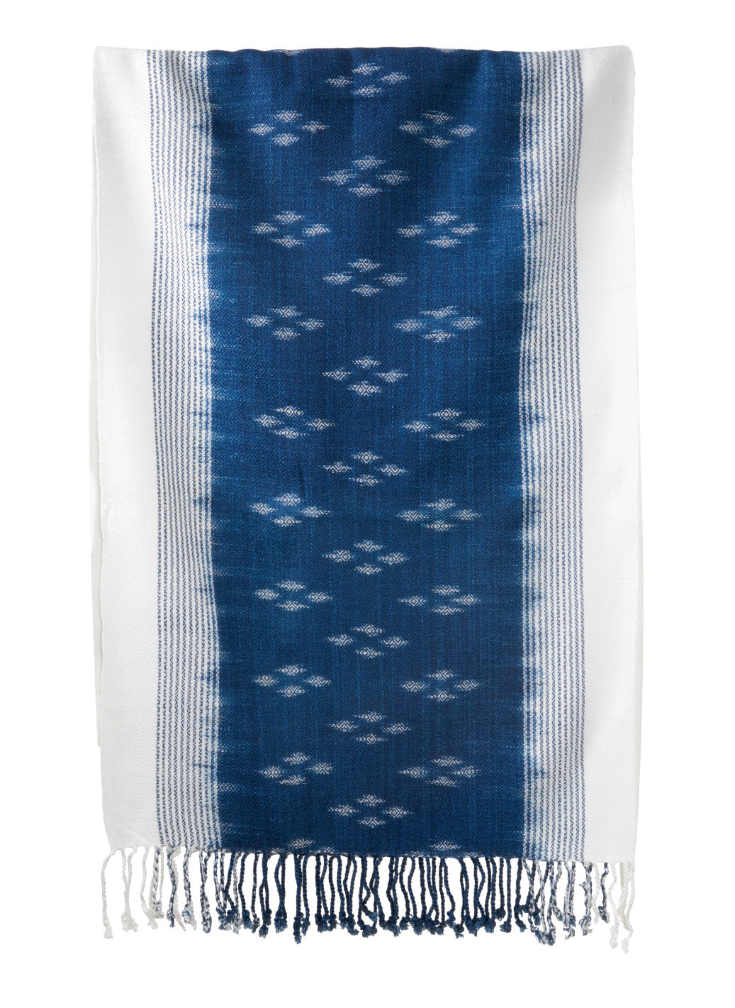 Natural Dyed Indigo Handwoven Cotton Scarf - CCCollections