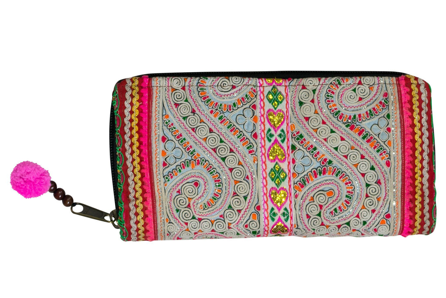 Handmade Hill Tribe Tribal Long Wallet Bag Purse - CCCollections