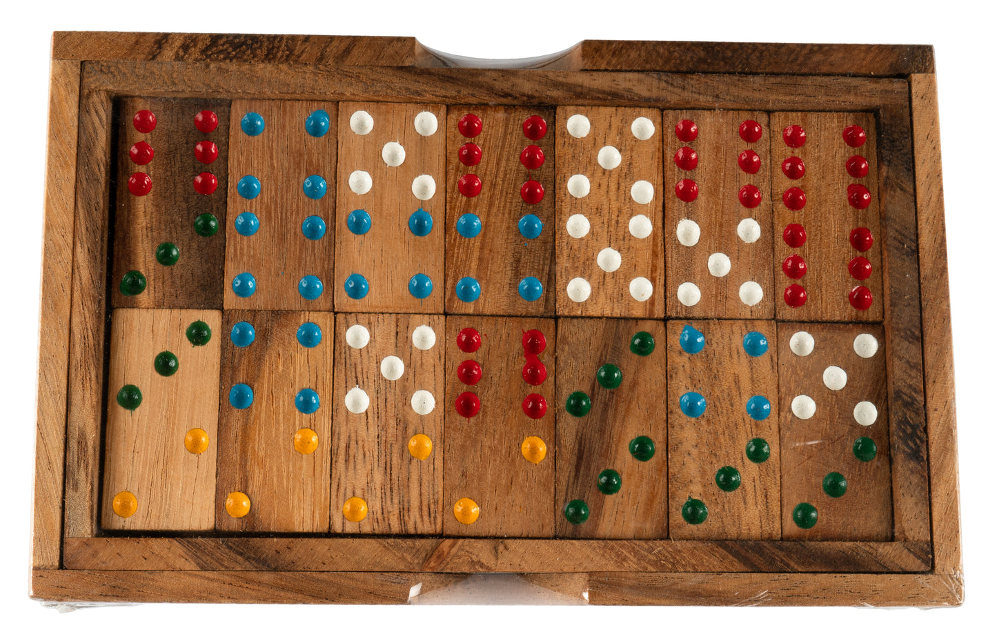Wood Domino Tiles Game 2 set large and small - CCCollections