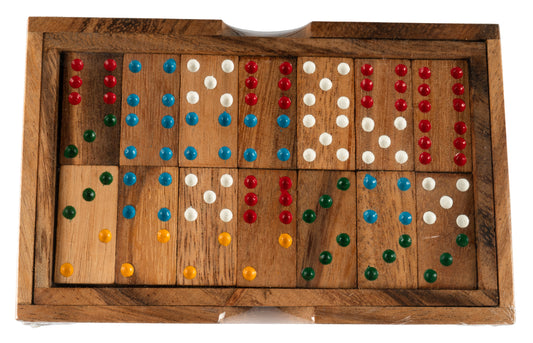 Wood Domino Tiles Game 2 set large and small - CCCollections