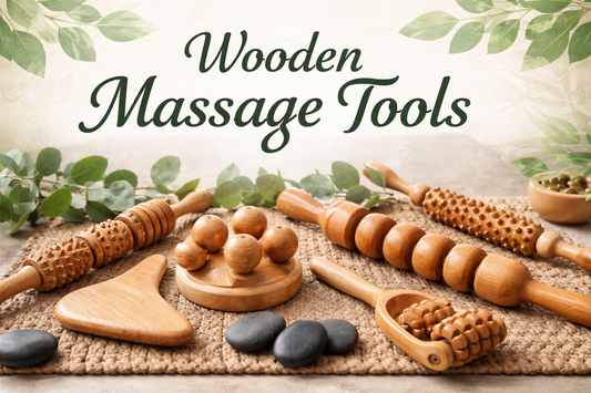 wooden massage tools