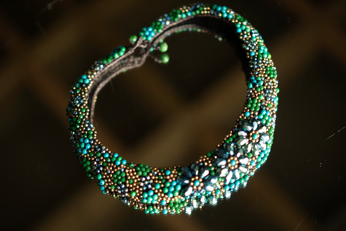 Tribal Large Necklaces Large statement ethnic stone necklace for women