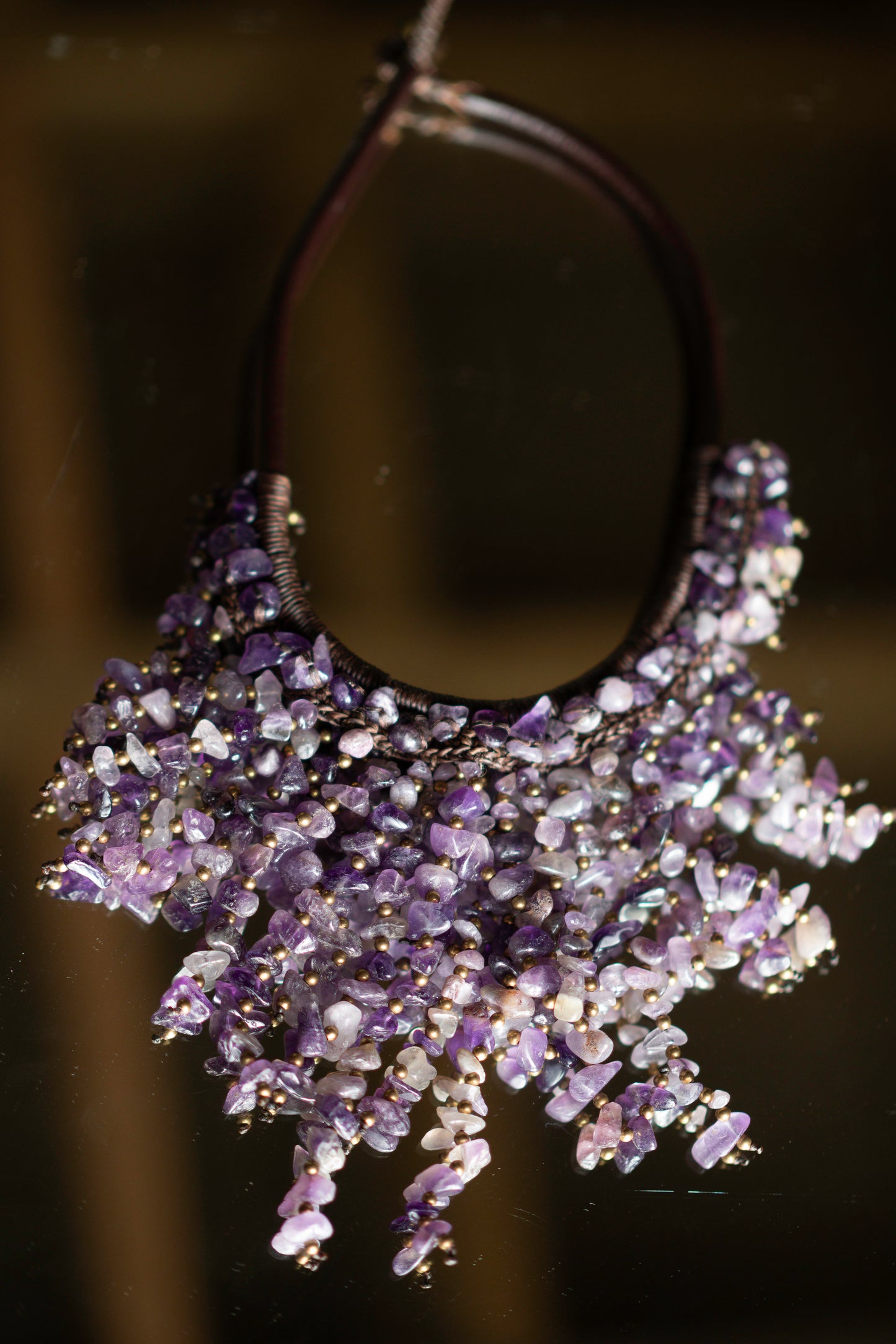 Tribal Large Necklaces Large statement ethnic stone necklace for women