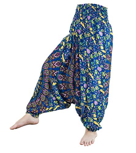 CCcollections Aladdin Genie Hippy Boho Harem Yoga Gipsy Festival Baggy 2in1 Trouser Jumpsuit One size