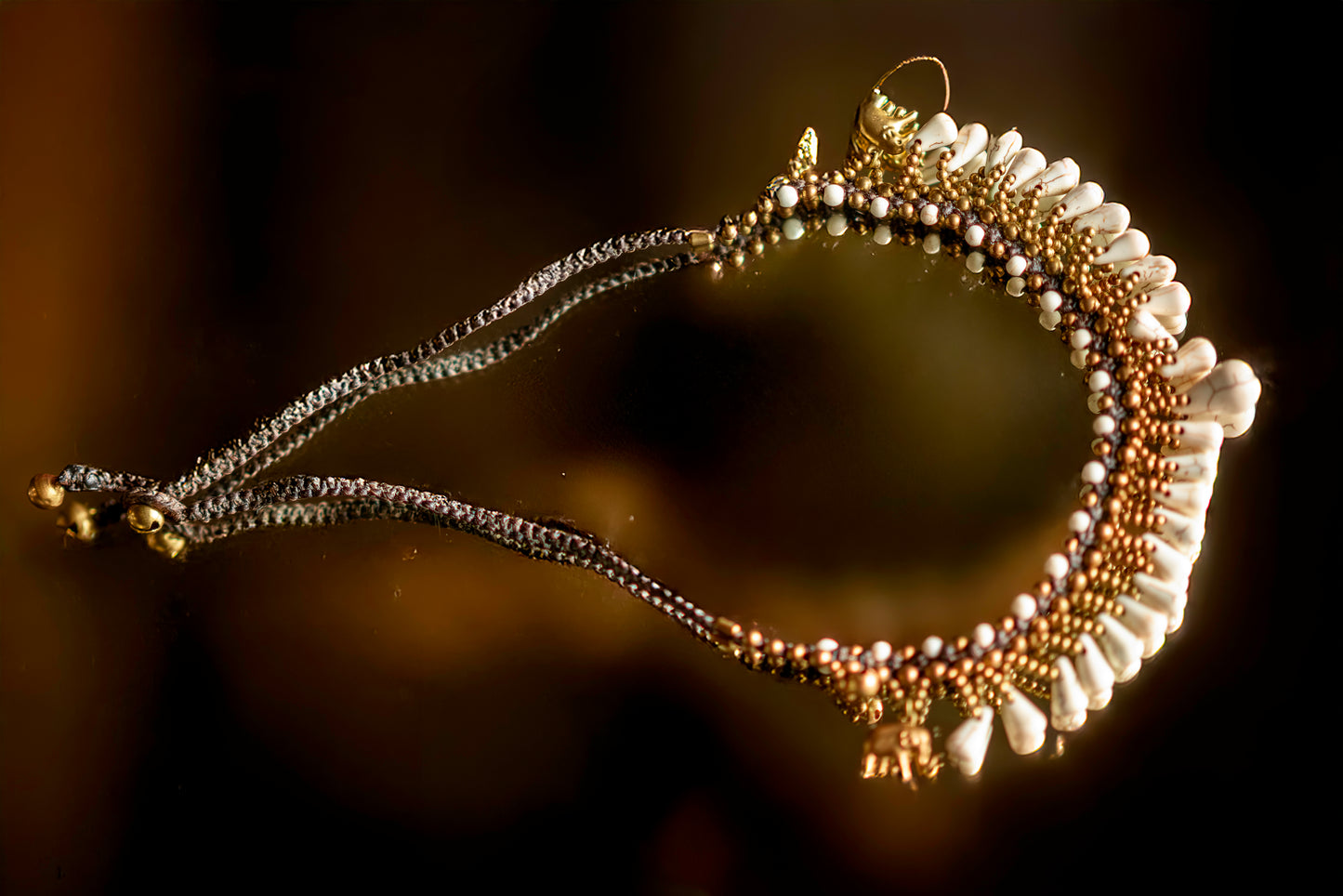 Tribal Large Necklaces Large statement ethnic stone necklace for women