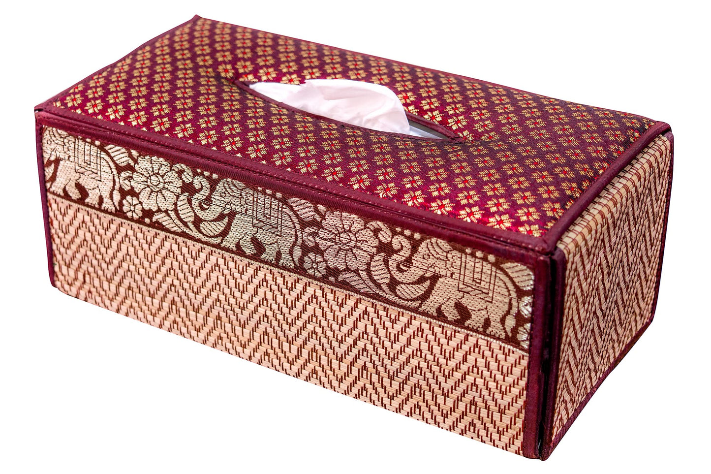 Handmade Reed Tissue Box Cover Case - Eco-Friendly | CCcollections