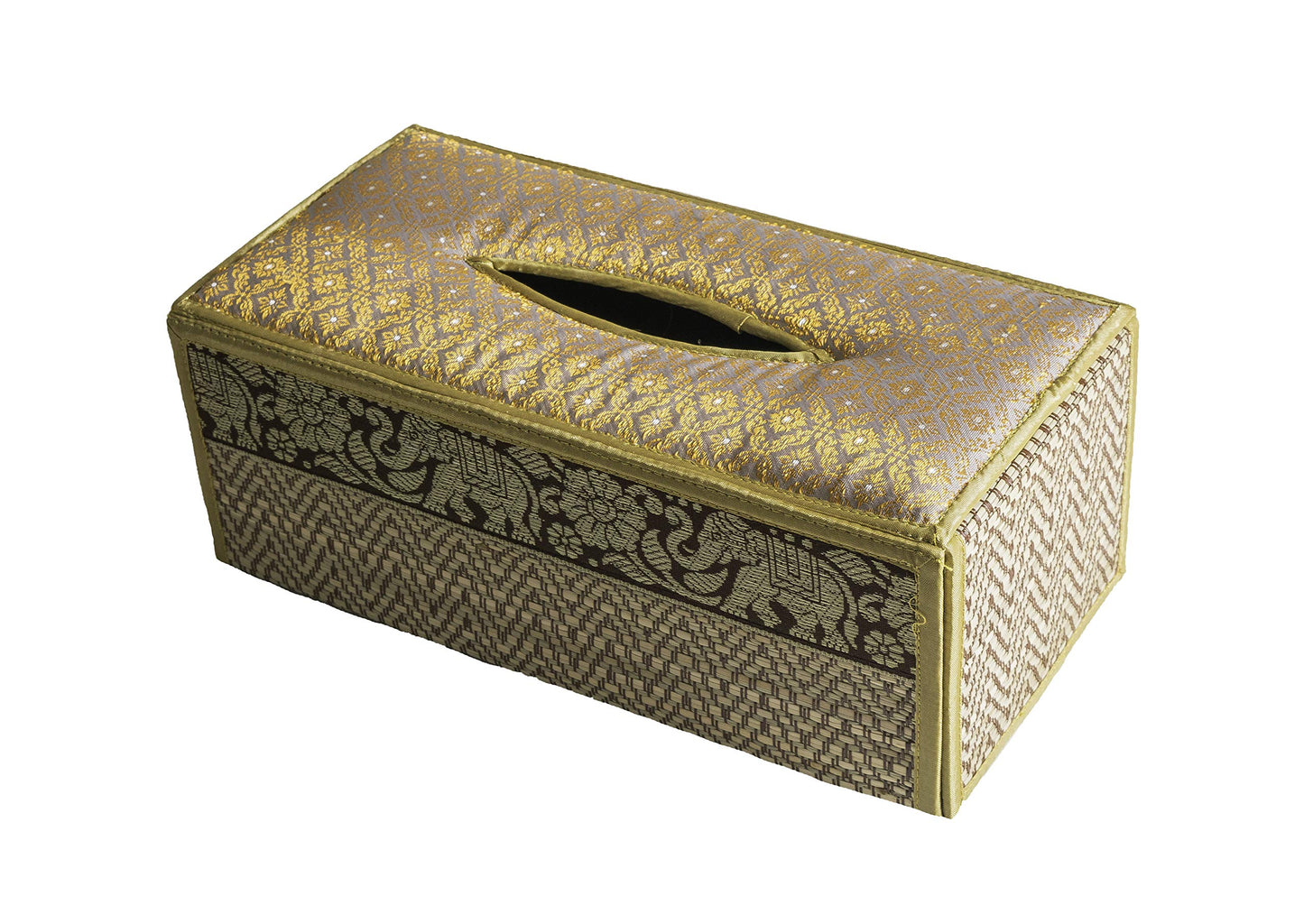 Handmade Reed Tissue Box Cover Case - Eco-Friendly | CCcollections