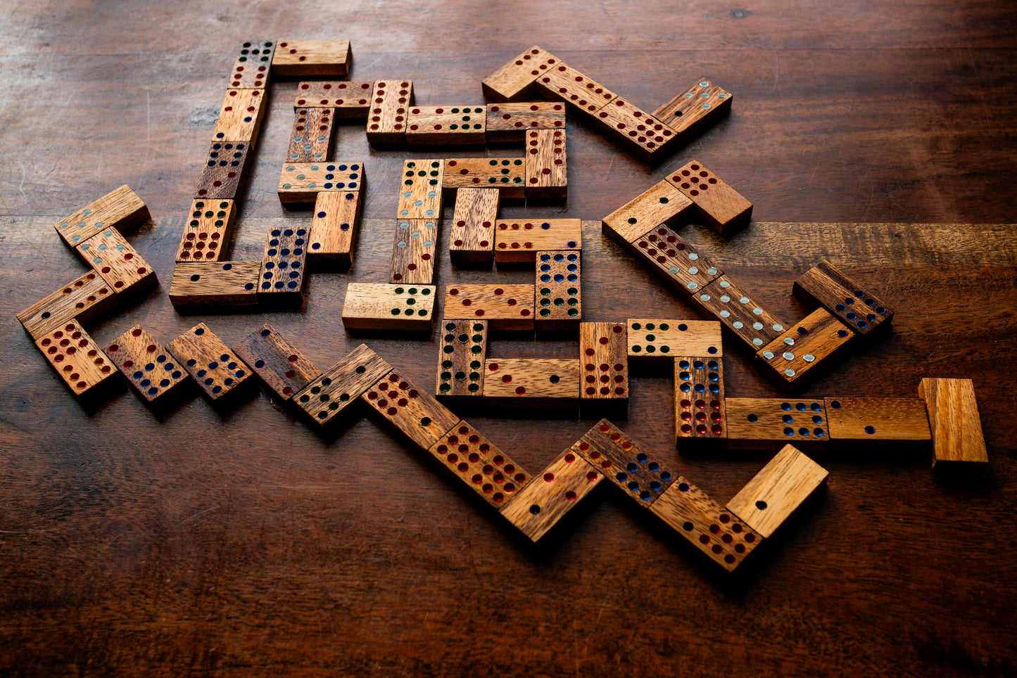 Wood Domino + Matador Wooden Tile Games