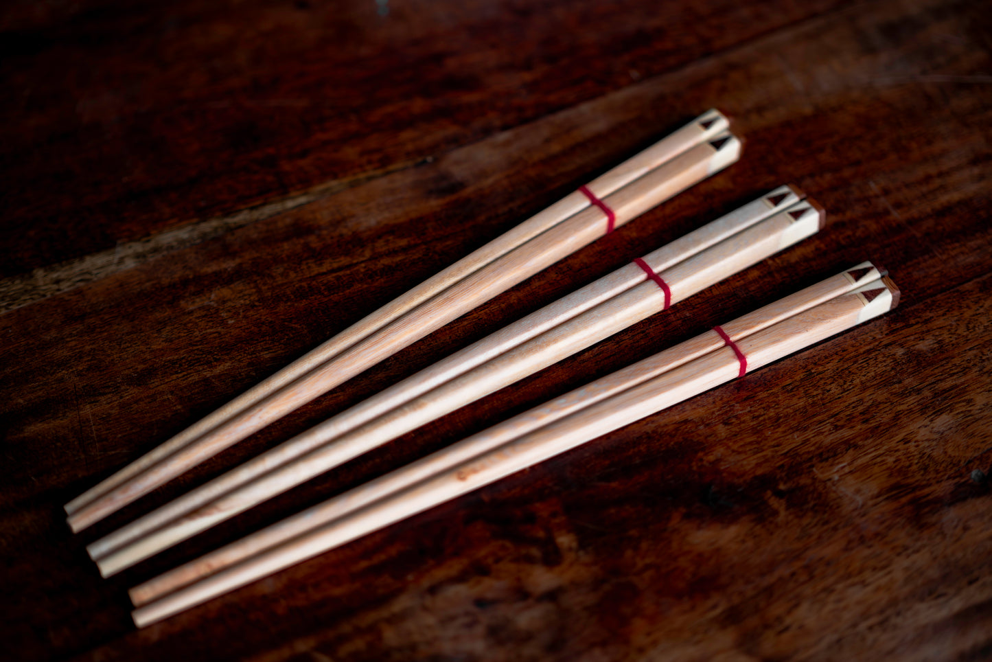 Beautiful Wooden Chopstick with wooden inlay tip Giftset