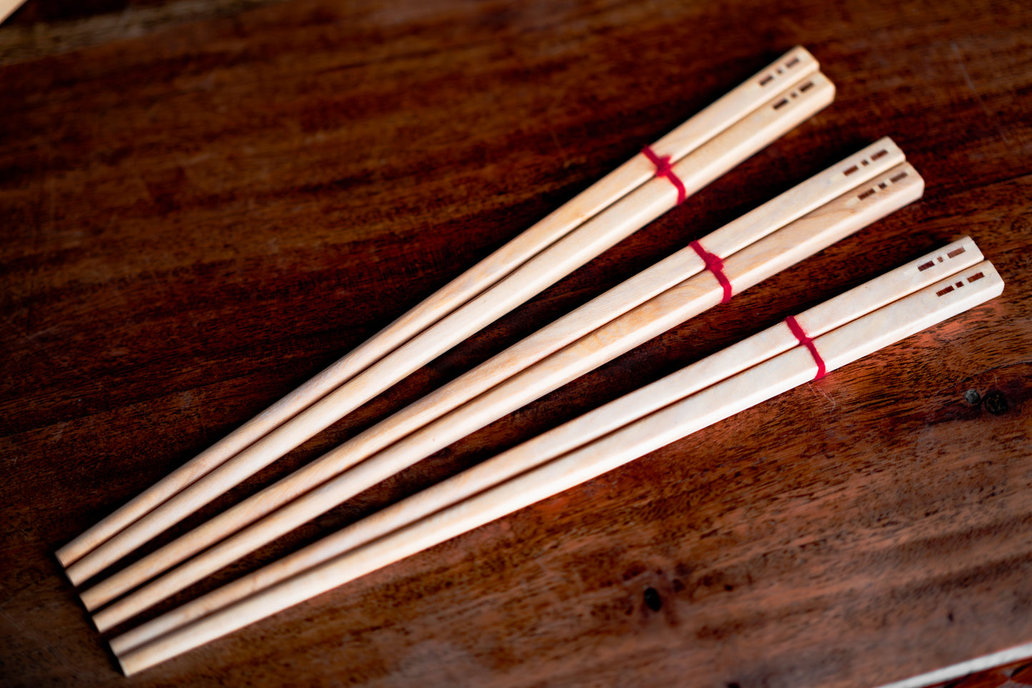 Beautiful Wooden Chopstick with wooden inlay tip Giftset