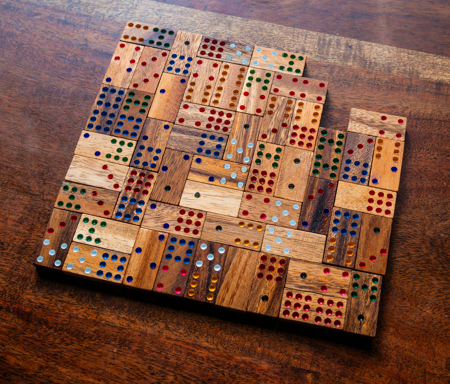 Wood Domino + Matador Wooden Tile Games