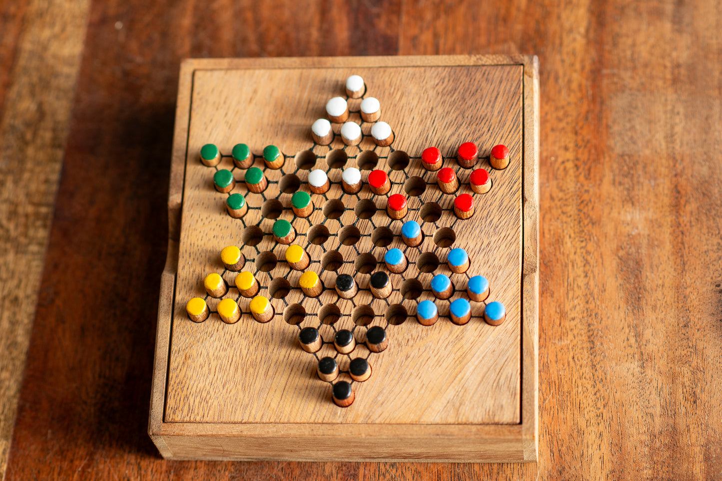 Classic Strategy Board Game: Handmade Wooden Chinese Checkers
