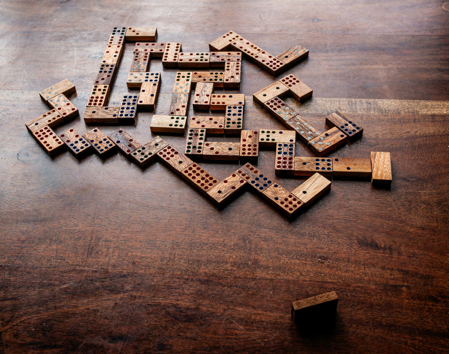 Wood Domino + Matador Wooden Tile Games