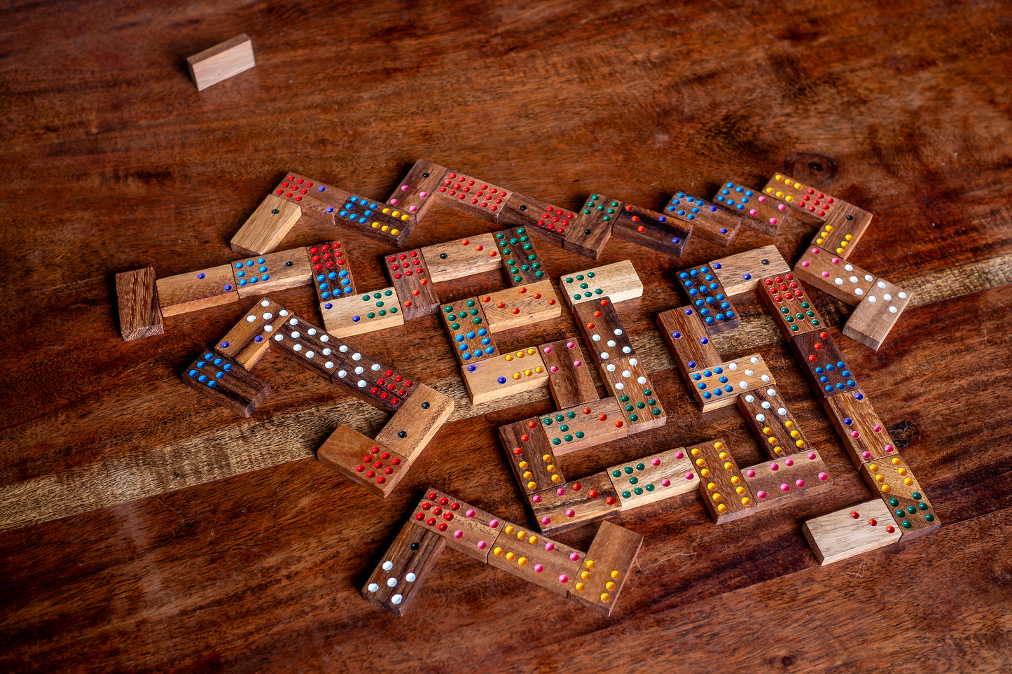 Wood Domino + Matador Wooden Tile Games