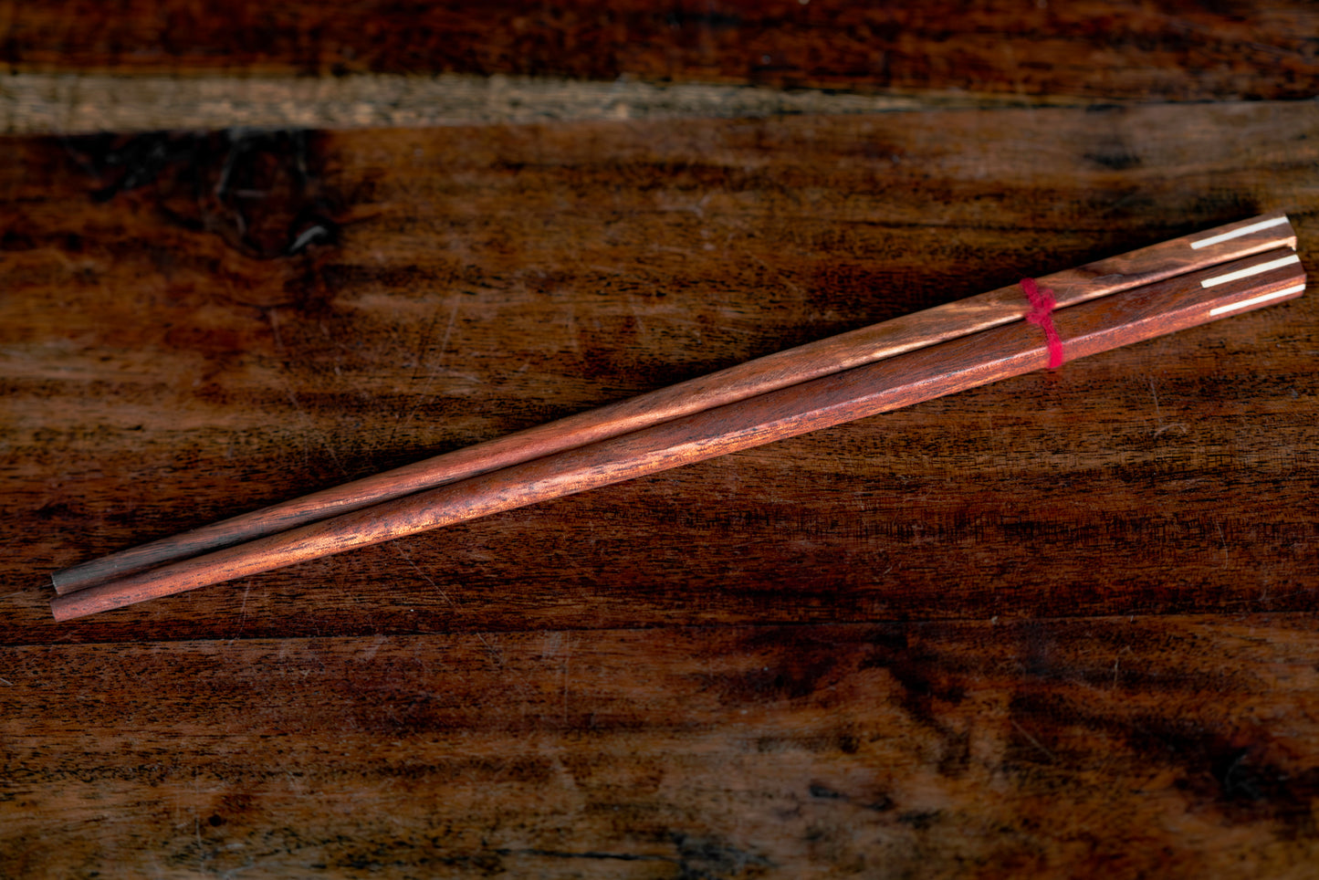 Beautiful Wooden Chopstick with wooden inlay tip Giftset