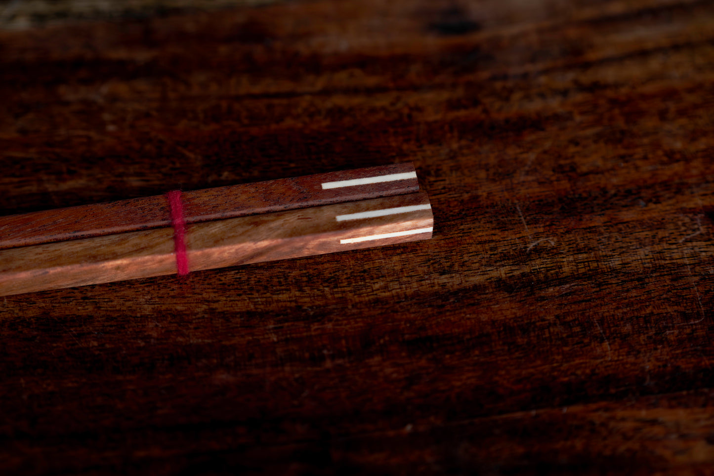 Beautiful Wooden Chopstick with wooden inlay tip Giftset