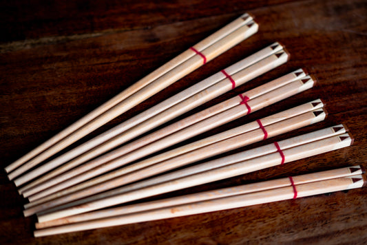 Beautiful Wooden Chopstick with wooden inlay tip Giftset